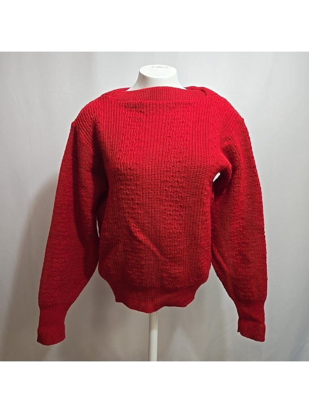 Vintage Brentwood Sportswear Sweater Womens Size 40 (~Medium) 100% Wool Red